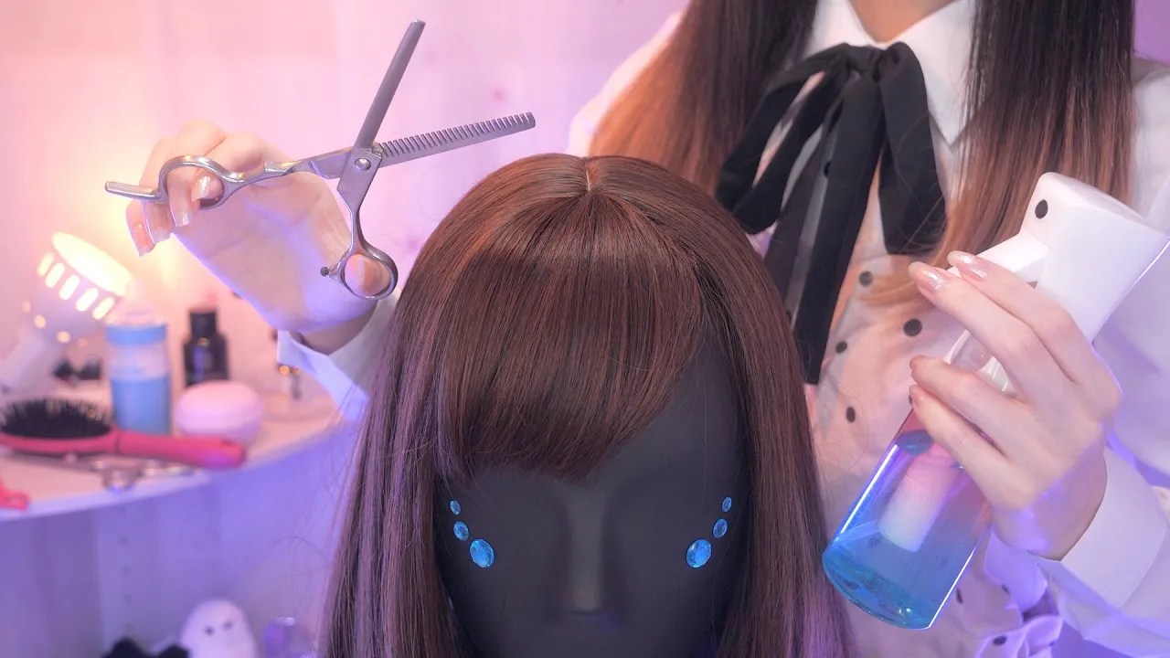 [Coromo Sara]超级逼真的理发和头部按摩Spa-Coromo Sara. ASMR-优选资源网