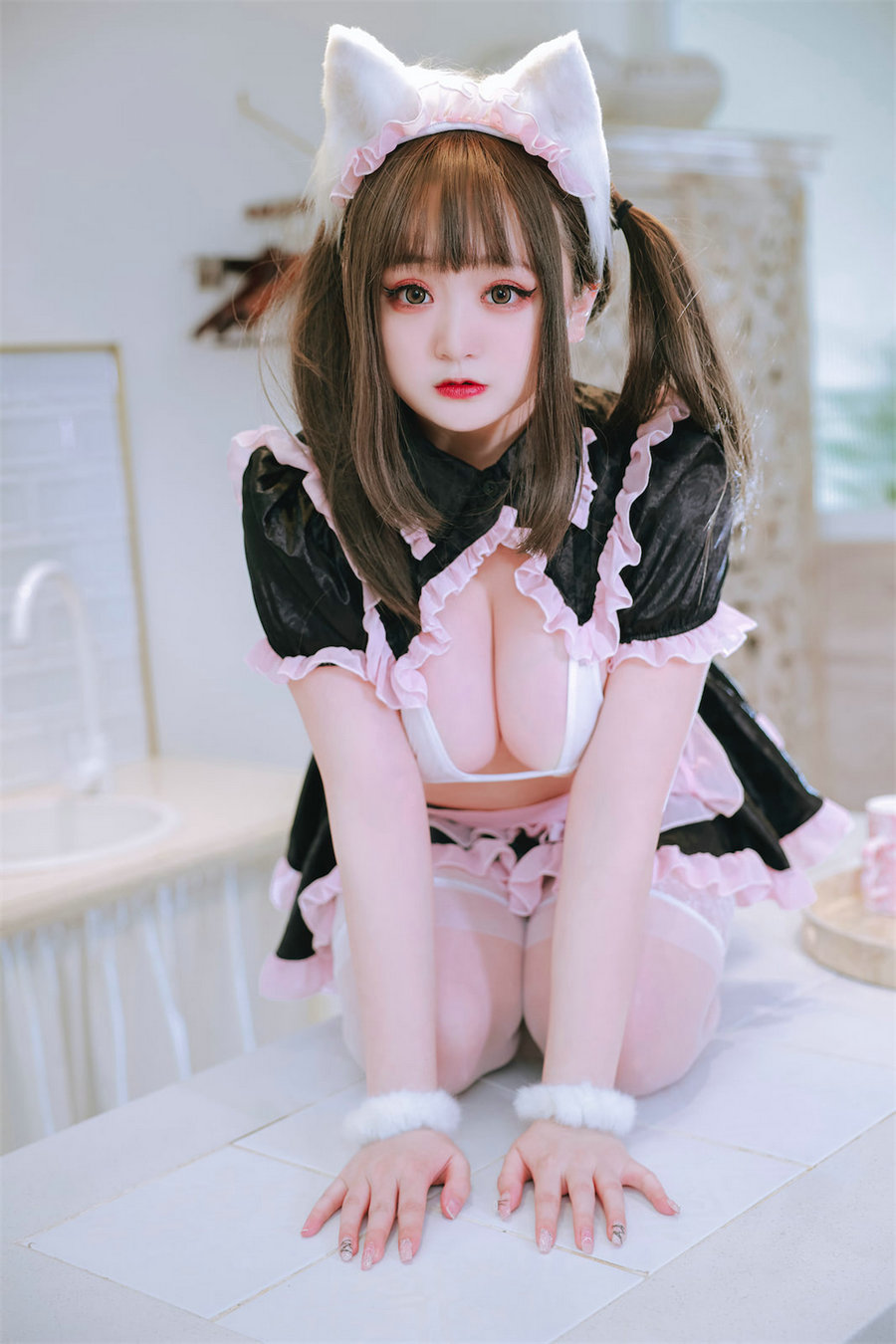 动漫博主恩田直幸 – 猫耳黑粉女仆 [45P-202MB]-优选资源网
