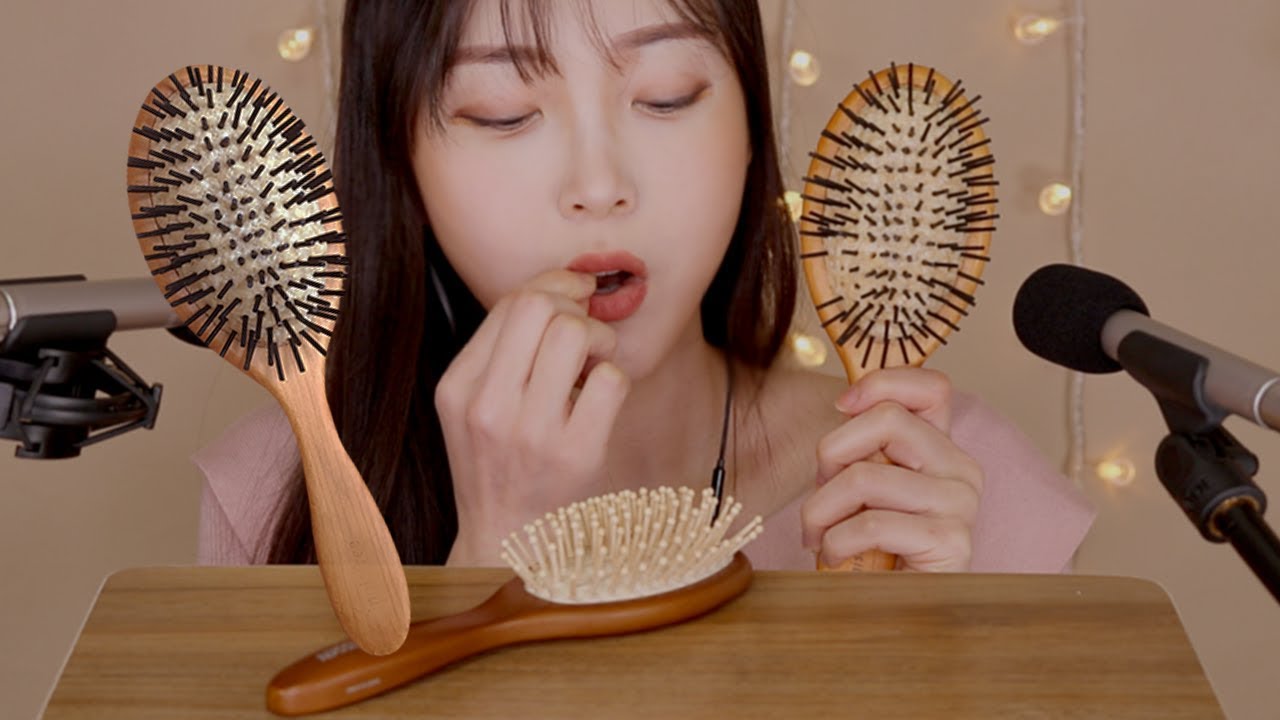 [咀嚼音]ASMR 吃可食用的梳子，嘎嘣脆-Eunzel ASMR 은젤-优选资源网