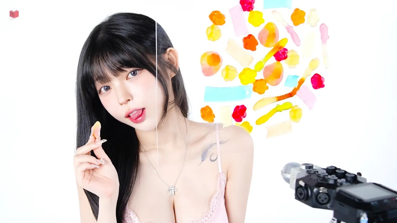 [휴지필름 TissueFilm]品尝黏糊糊的果冻糖|咀嚼音|甜蜜入梦-迷路的番茄-优选资源网