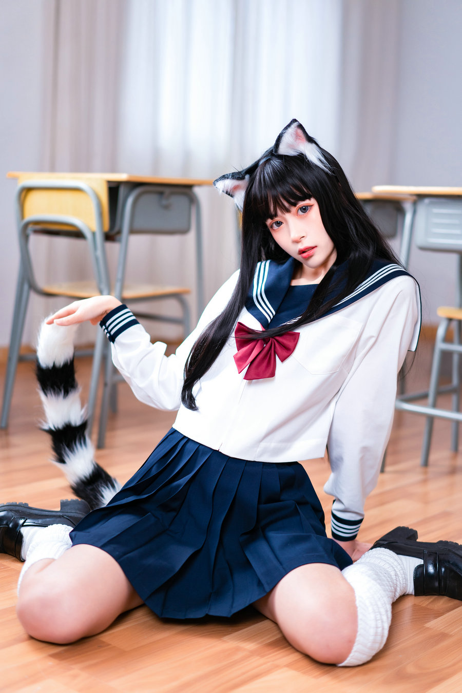 虫皿虫皿 – 猫娘JK制服 [12P-81MB]-优选资源网