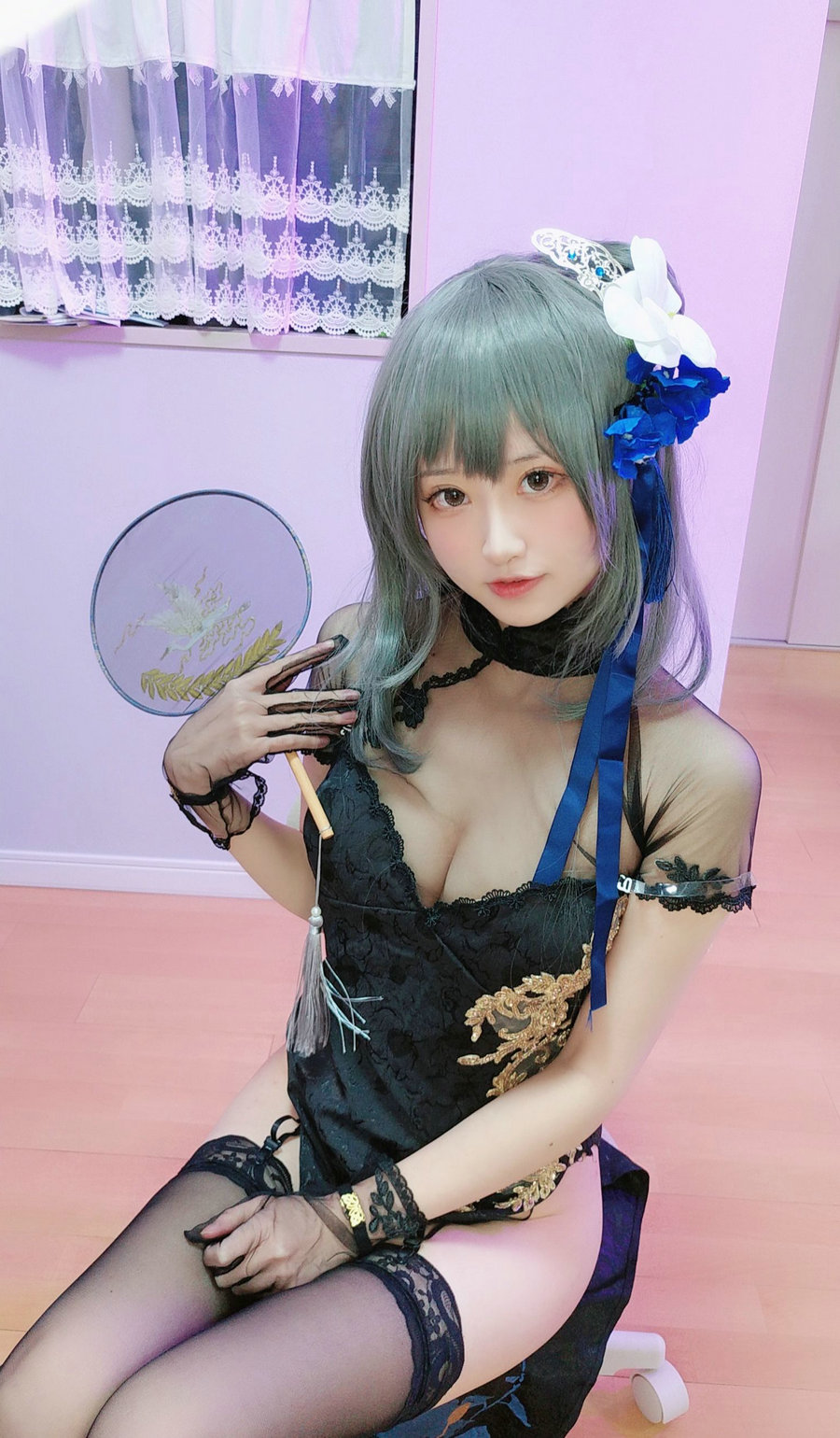 千阳(ちよ) – 路易九世旗袍 [12P-20MB]-优选资源网