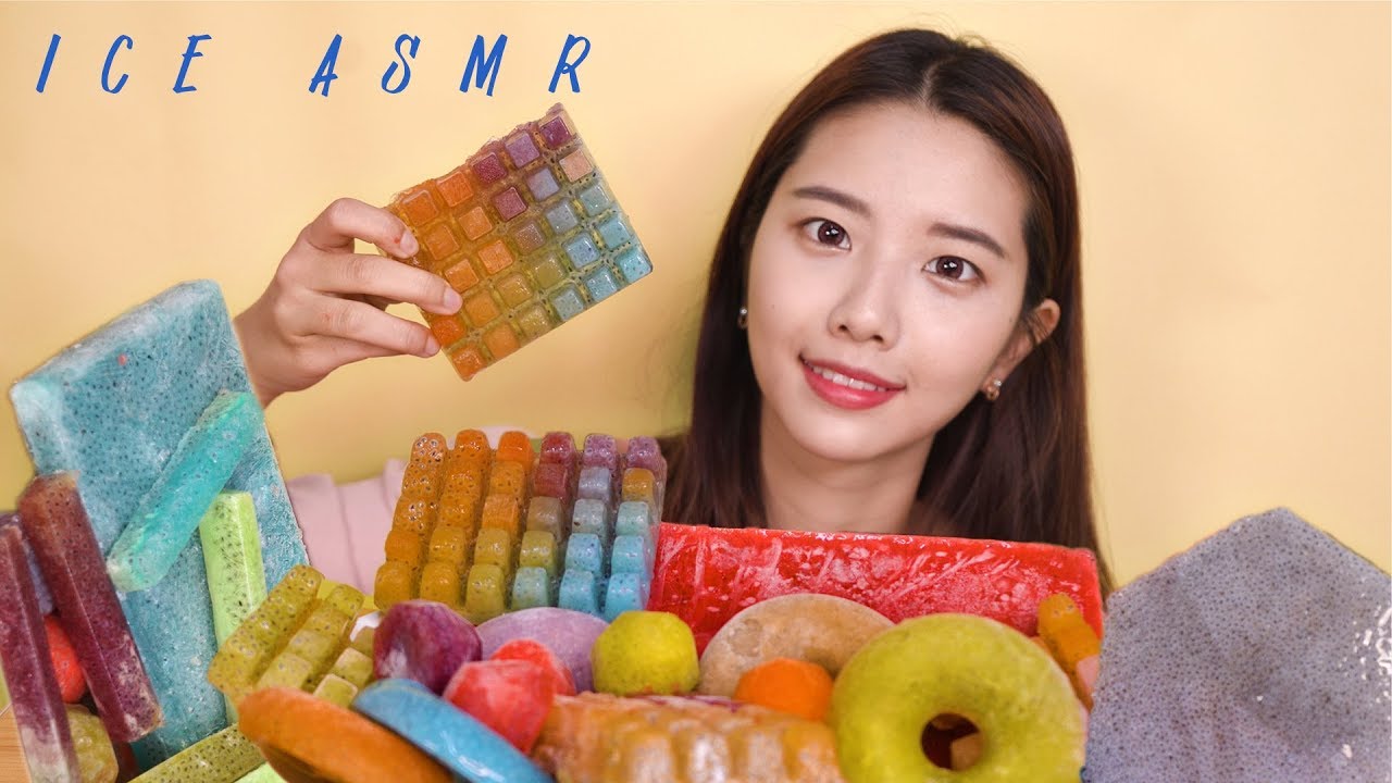 [吃冰块]夏天必看的吃冰视频，牙齿不好的同学请不要轻易尝试-ASMR Suna 꿀꿀선아-优选资源网
