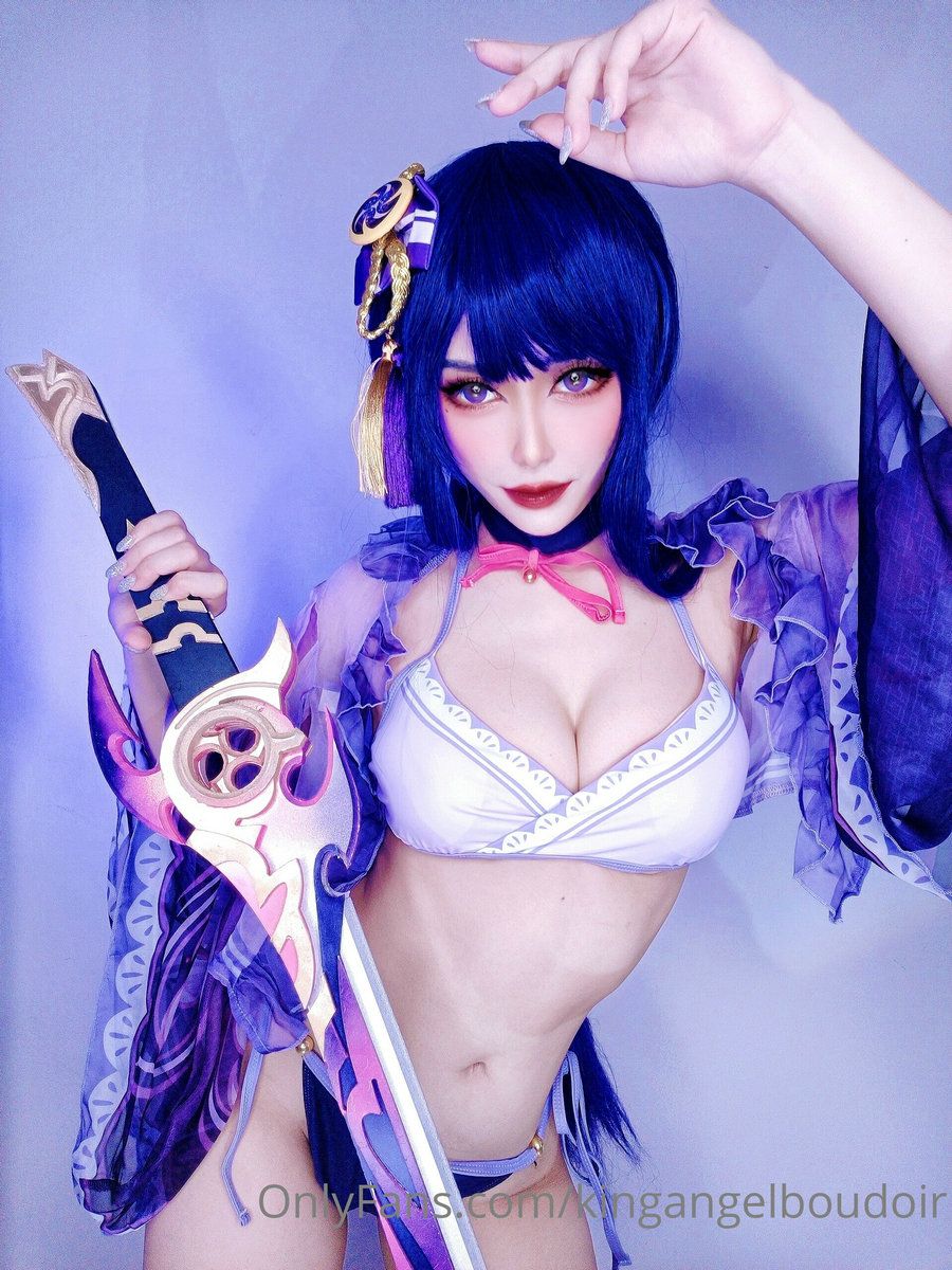 King Angel – Raiden Shogun Swimsuit [22P-23MB]-优选资源网