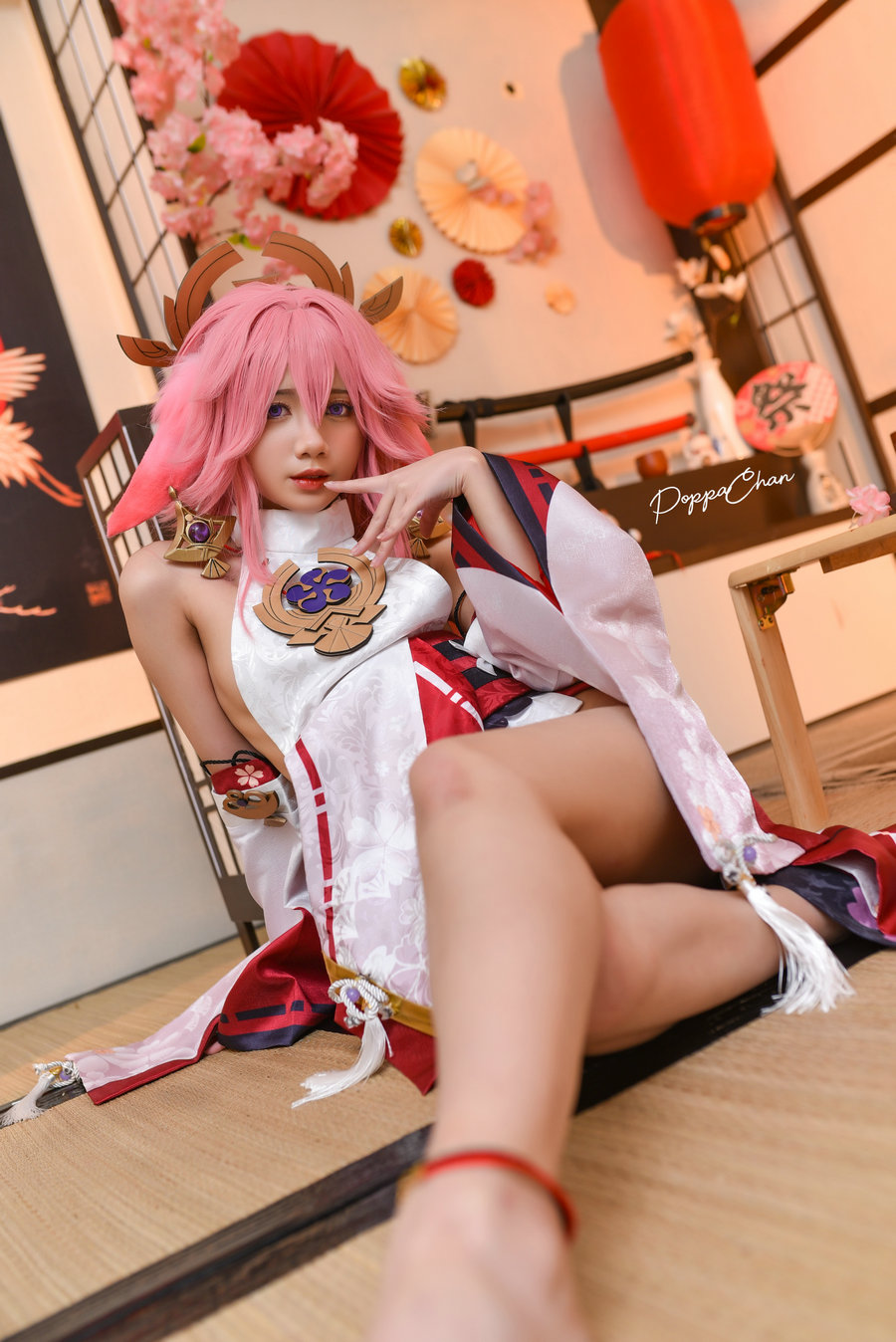 PoppaChan – Yae Miko Genshin Impact [55P15V-618MB]-优选资源网