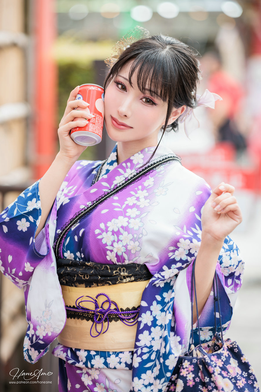 Hane Ame 雨波写真 – Original Violet Kimono 紫羅蘭夏日浴衣 [109P9V-1.82GB]-优选资源网