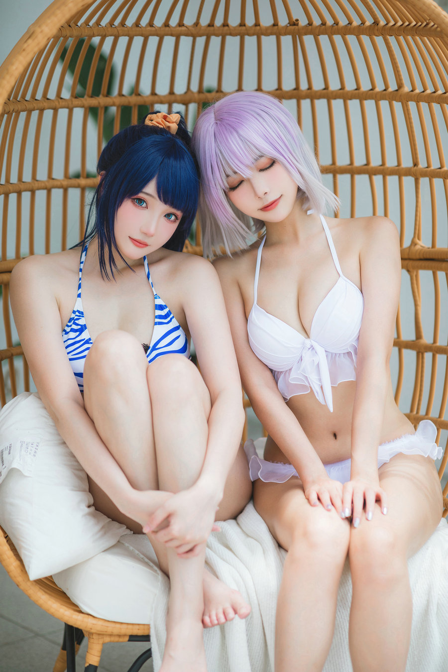 瓜希酱&Momoko葵葵 – 电光超人古利特 宝多六花&新条茜 泳装 [85P-453MB]-优选资源网