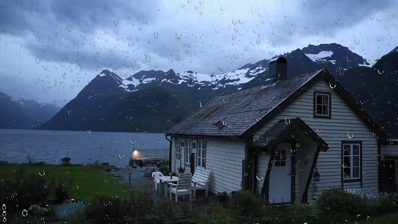在湖边木屋聆听雷声和雨声，帮助睡觉放松或学习-白噪音频道-优选资源网
