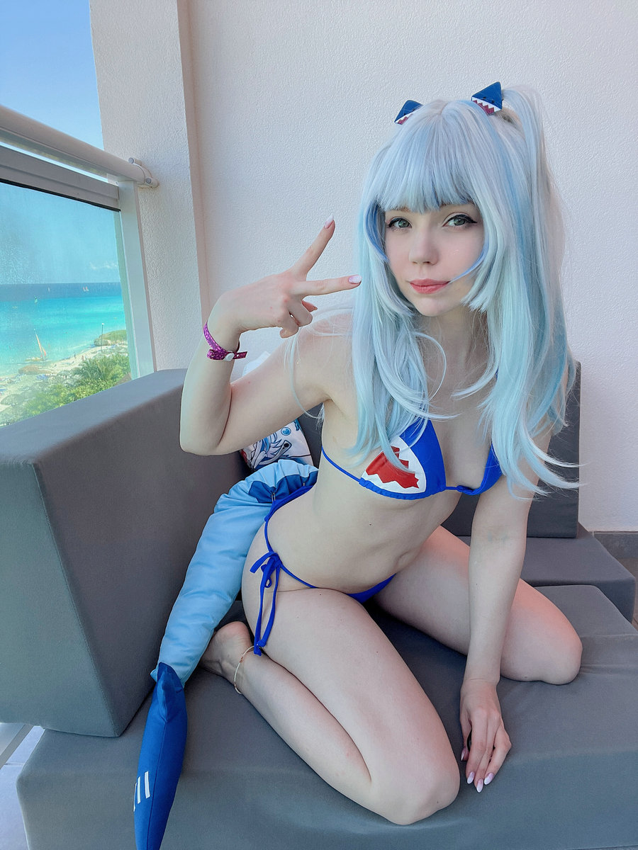Caticornplay – Gawr Gura Bikini [36P-72MB]-优选资源网