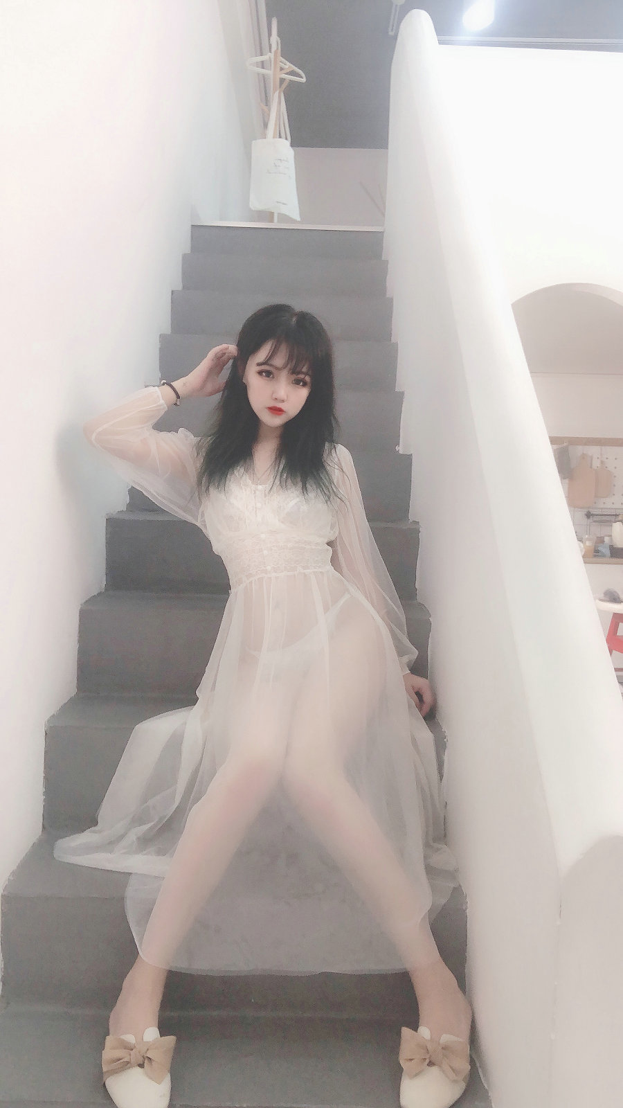 安妮 – 白色纱裙 [34P3V-353MB]-优选资源网