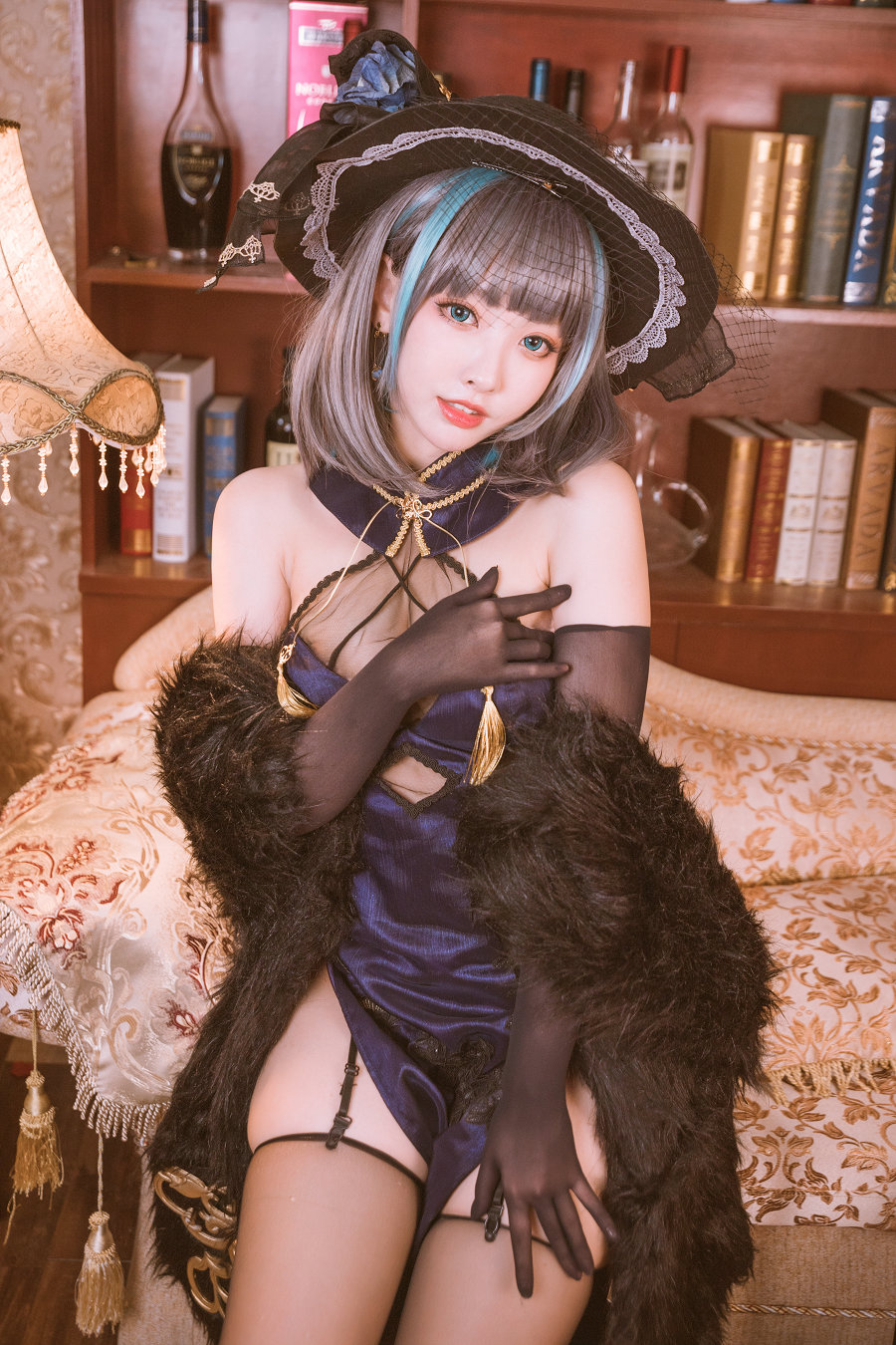 宫本桜 – 柴郡旗袍 音乐绚烂CaitSith [20P-409MB]-优选资源网