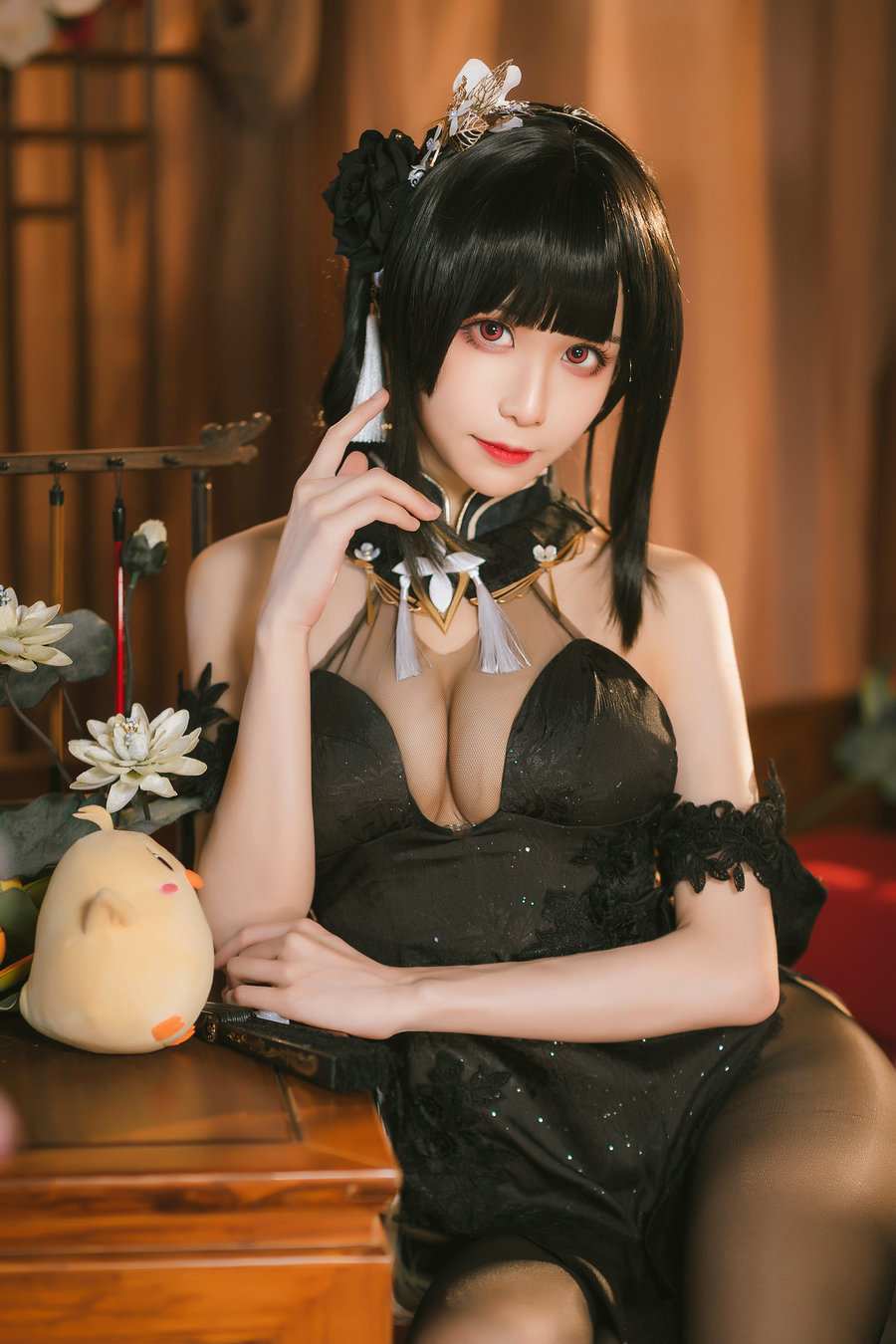 Tomoyo酱 – 碧蓝航线 镇海旗袍 [27P-163MB]-优选资源网