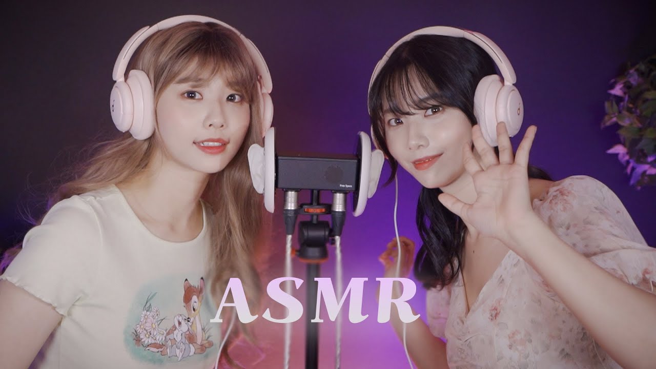 [Suna]双胞胎让你安心入睡(吹耳朵, 单词重复, 水声, 跳跳糖等)-ASMR Suna 꿀꿀선아-优选资源网
