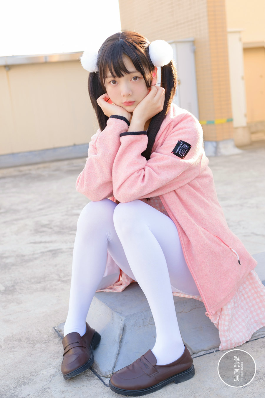 柴系小乖(稚乖画册) – 夜夜 天台粉裙 [82P-0.98GB]-优选资源网