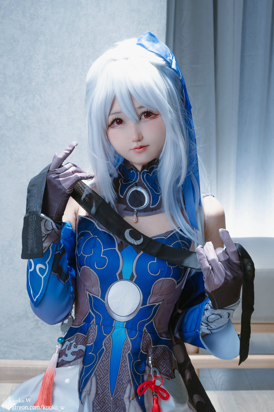 (Cosplay) [KuukoW] Kuuko クー子 – Jingliu (Honkai Star Rail) [44P168MB]-优选资源网