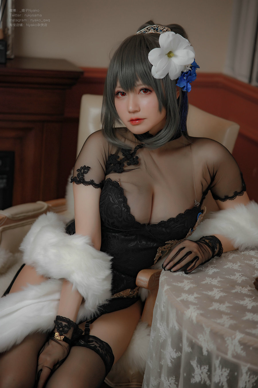 萌妹子Nyako喵子 – 路易九世旗袍 [48P-247MB]-优选资源网