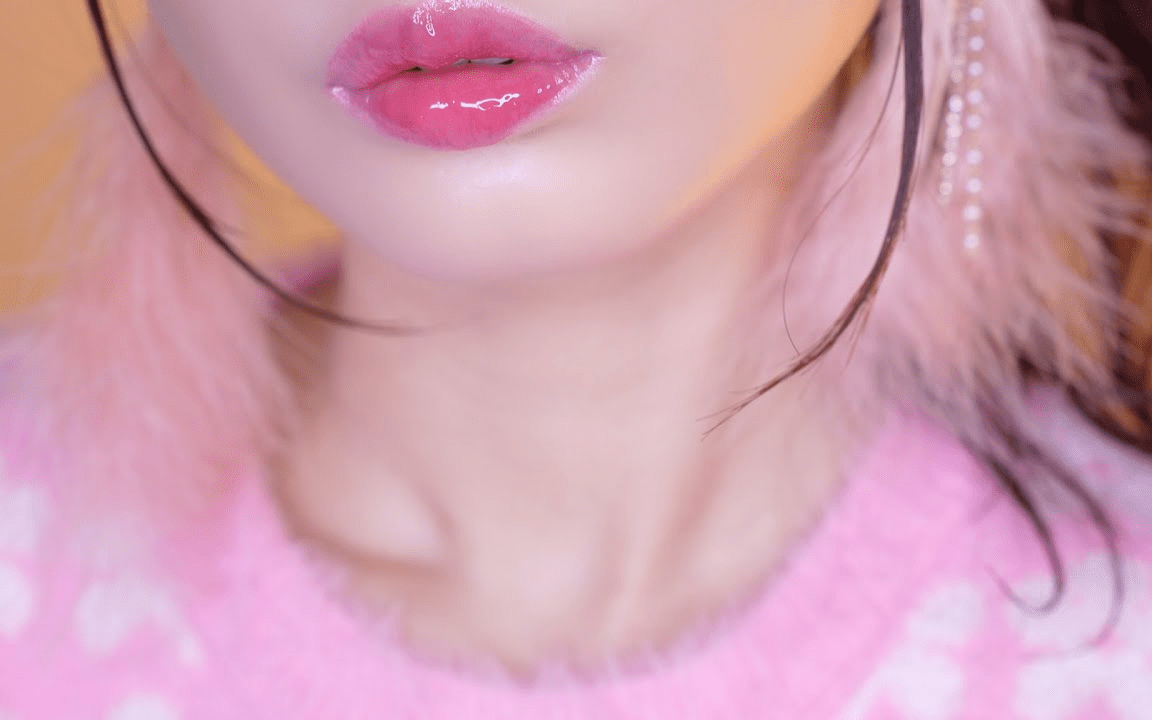 [Cham]潮湿的口腔音|佩戴粉色的羽毛耳环-ASMR Cham ちゃむ-优选资源网