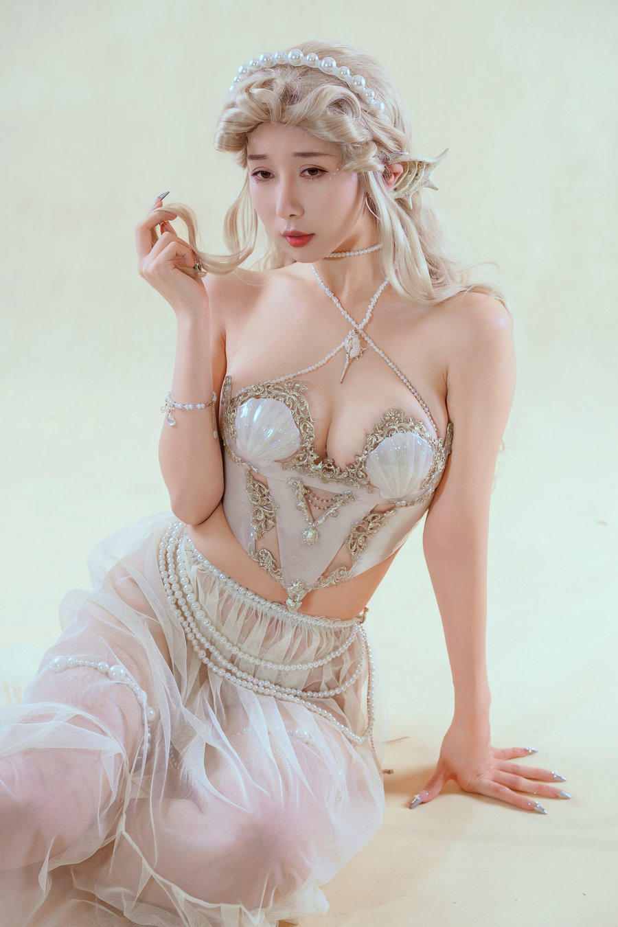 云溪溪 – 奶桃 冒险者图鉴-珊迦娜·人鱼 [31P-245MB]-优选资源网