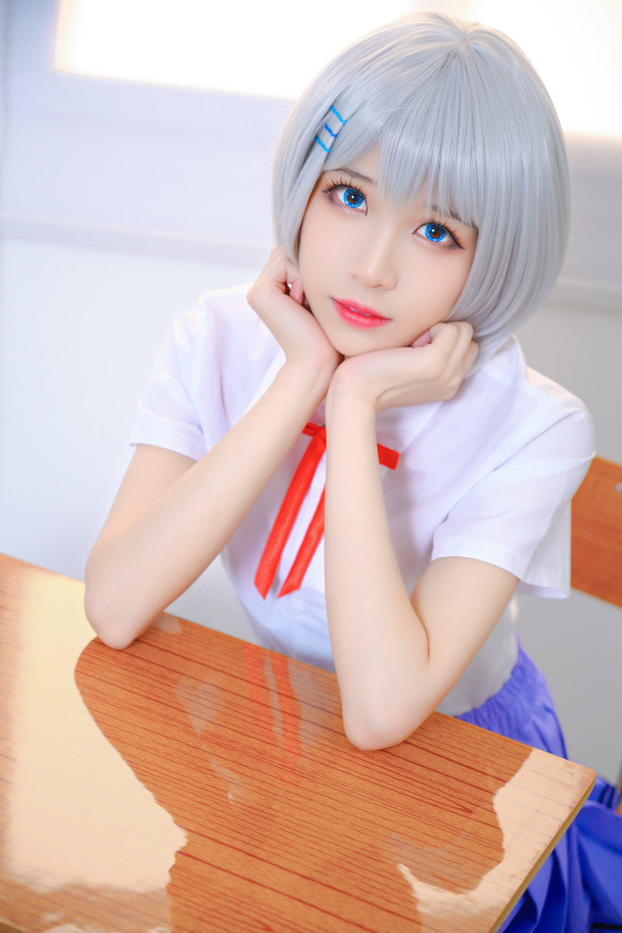 Tomoyo酱 – 鸢一折纸 校服 [12P-60MB]-优选资源网