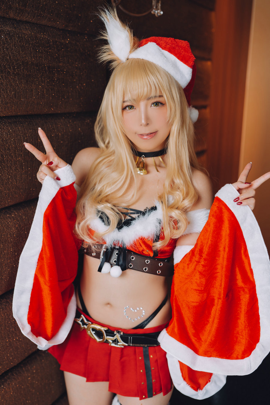 [Cosplay] [Walkure] Rizuna ラブ♥クリスマス [130P-413MB]-优选资源网