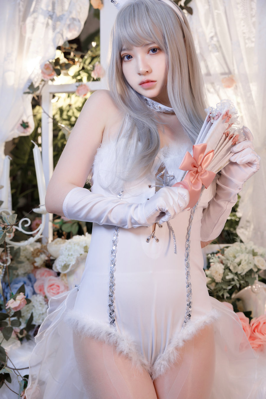 疯猫ss – 纯白绒绒兔 [40P2V-1.02GB]-优选资源网