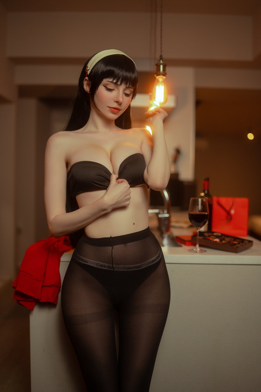 Peach milky – Yor Forger Red Sweater [38P-118MB]-优选资源网