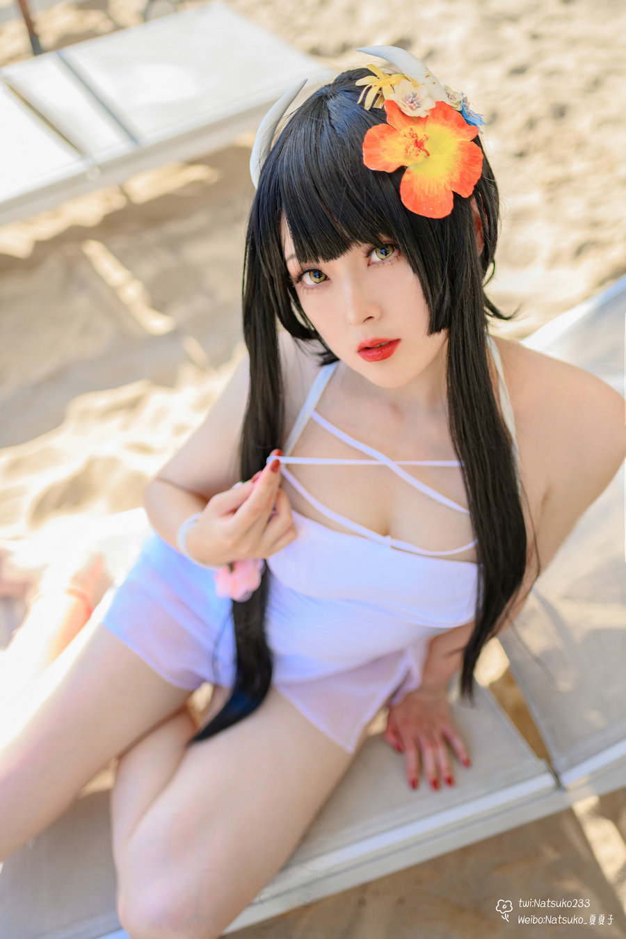 Natsuko夏夏子 – 碧蓝航线 比叡泳装 [55P-473MB]-优选资源网