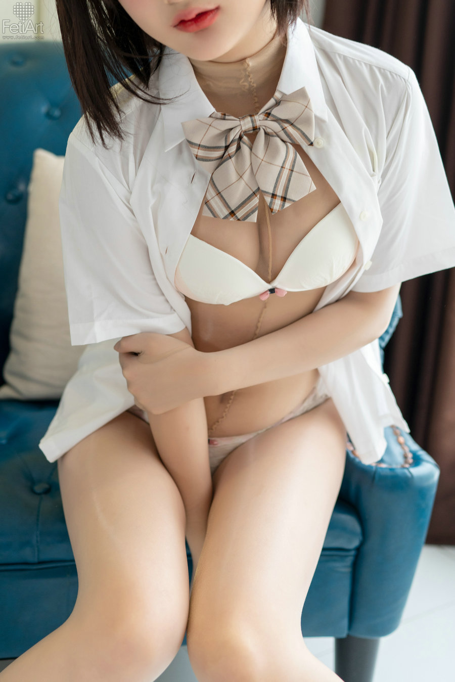 [FetiArt]尚物集 No.032 Pantyhose Encasement JK MODEL-Michi [29P-65MB]-优选资源网