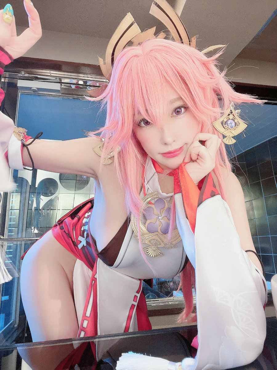 (Cosplay)[HERESY] Ringo Mitsuki 林檎蜜紀 – Naughty Yae Miko えっち八重神子 [27P52MB]-优选资源网