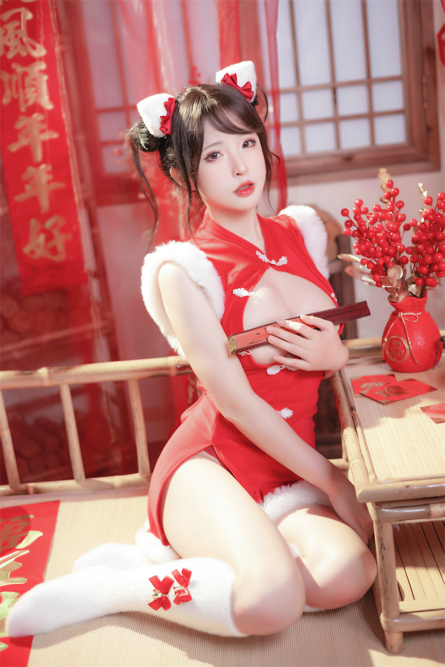 尤物清水由乃 – 2023新年旗袍 [77P-658MB]-优选资源网