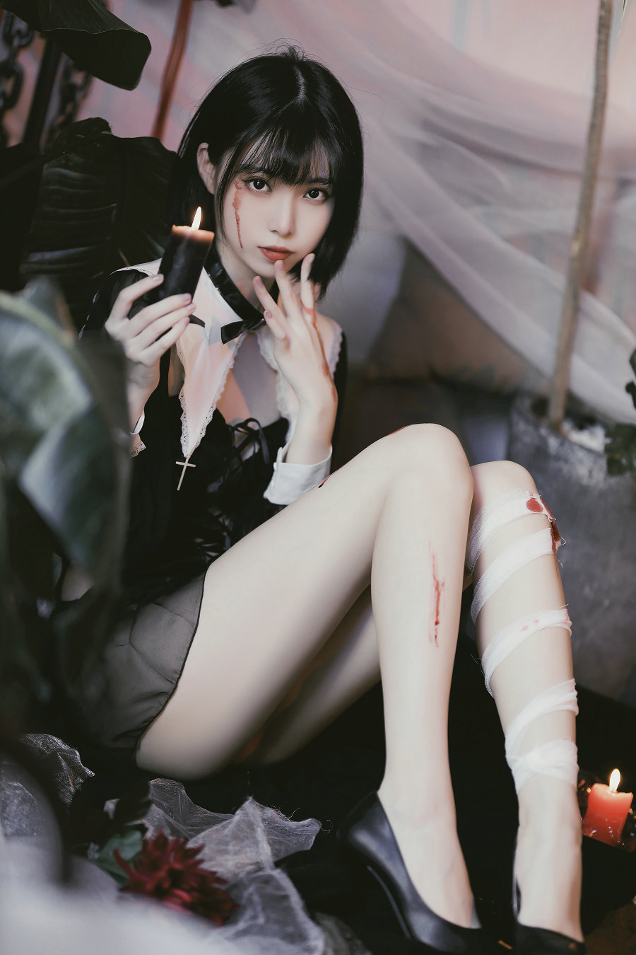 许岚(叁月life) – 修女创作 [40P-416MB]-优选资源网