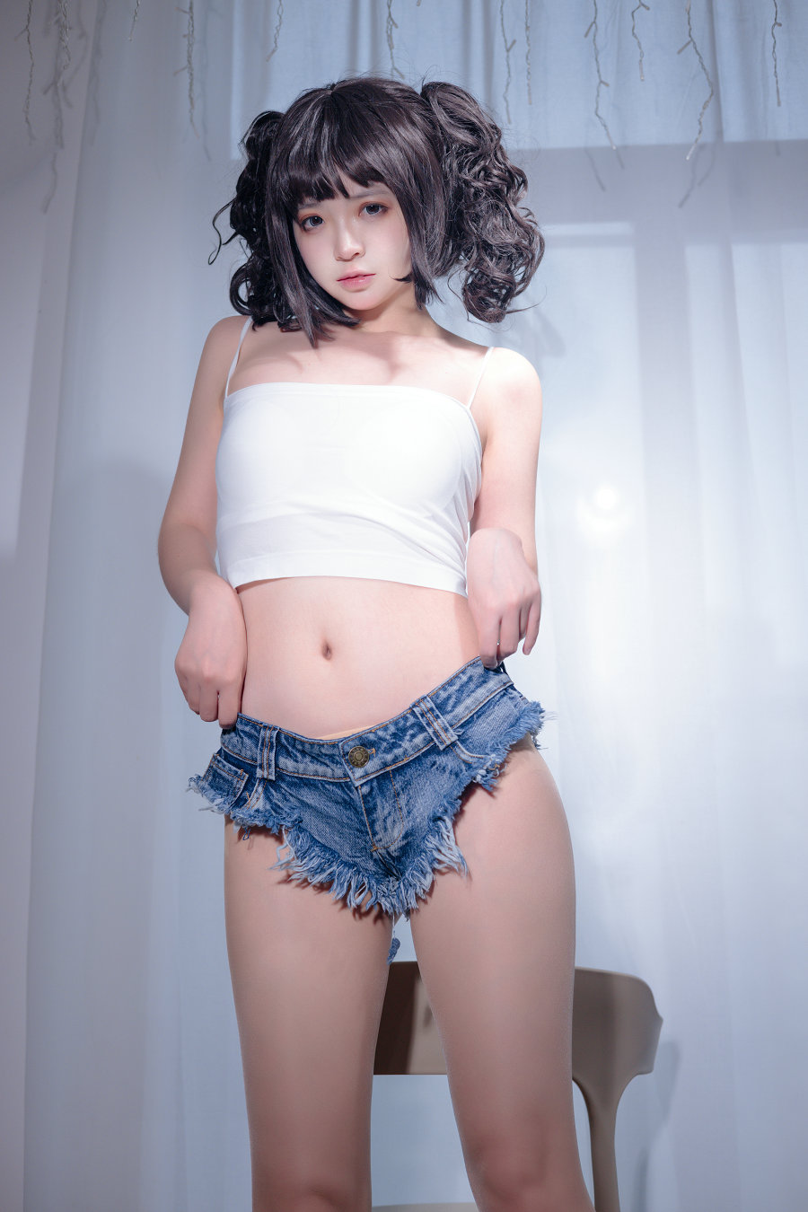 疯猫ss – 2022夏日限定 热裤肉丝 [20P-358MB]-优选资源网