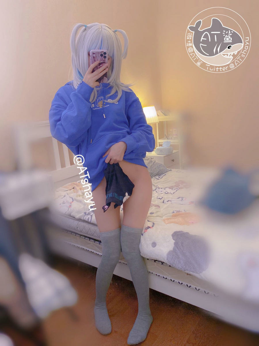 AT鲨 – 蓝色上衣 [25P-5MB]-优选资源网