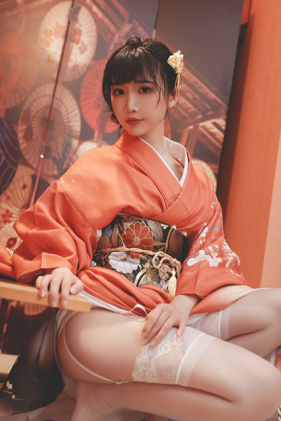 可爱人气Coser面饼仙儿 – 和服内景 [37P-307MB]-优选资源网