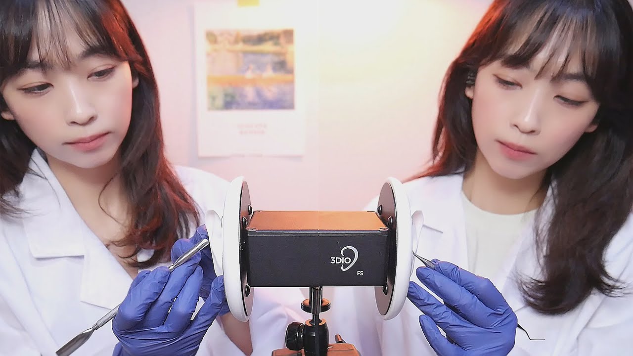 [Blije]双胞胎医生的耳部清洁，享受触动或深度睡眠-Blije ASMR-优选资源网