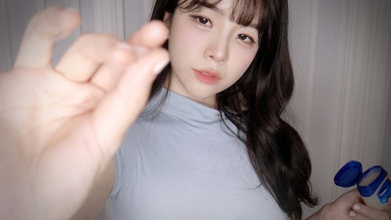 [yeonchu]凡士林面部按摩|舒适的刺痛感（左右分离，穿透）-asmr yeonchu 연츄-优选资源网