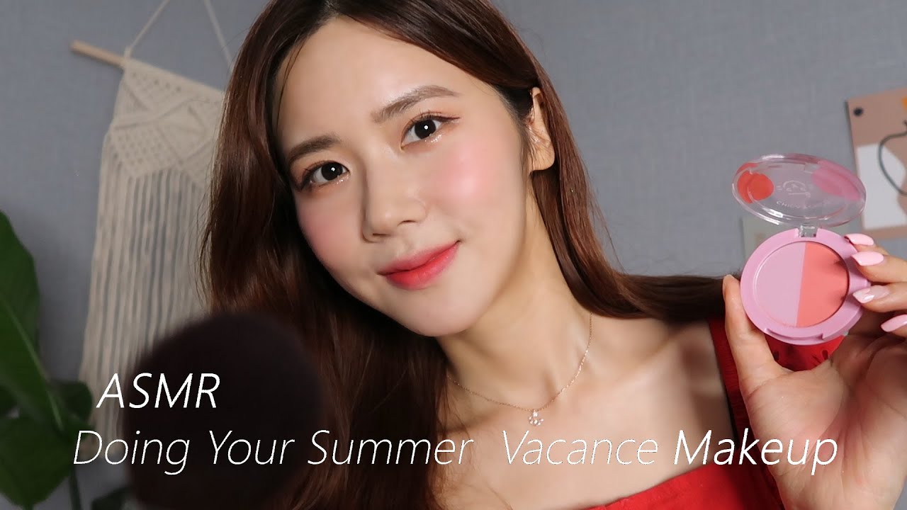 夏日画一个美美的妆一起去旅行吧✈️-ASMR몽실언니Mongsilunnie-优选资源网