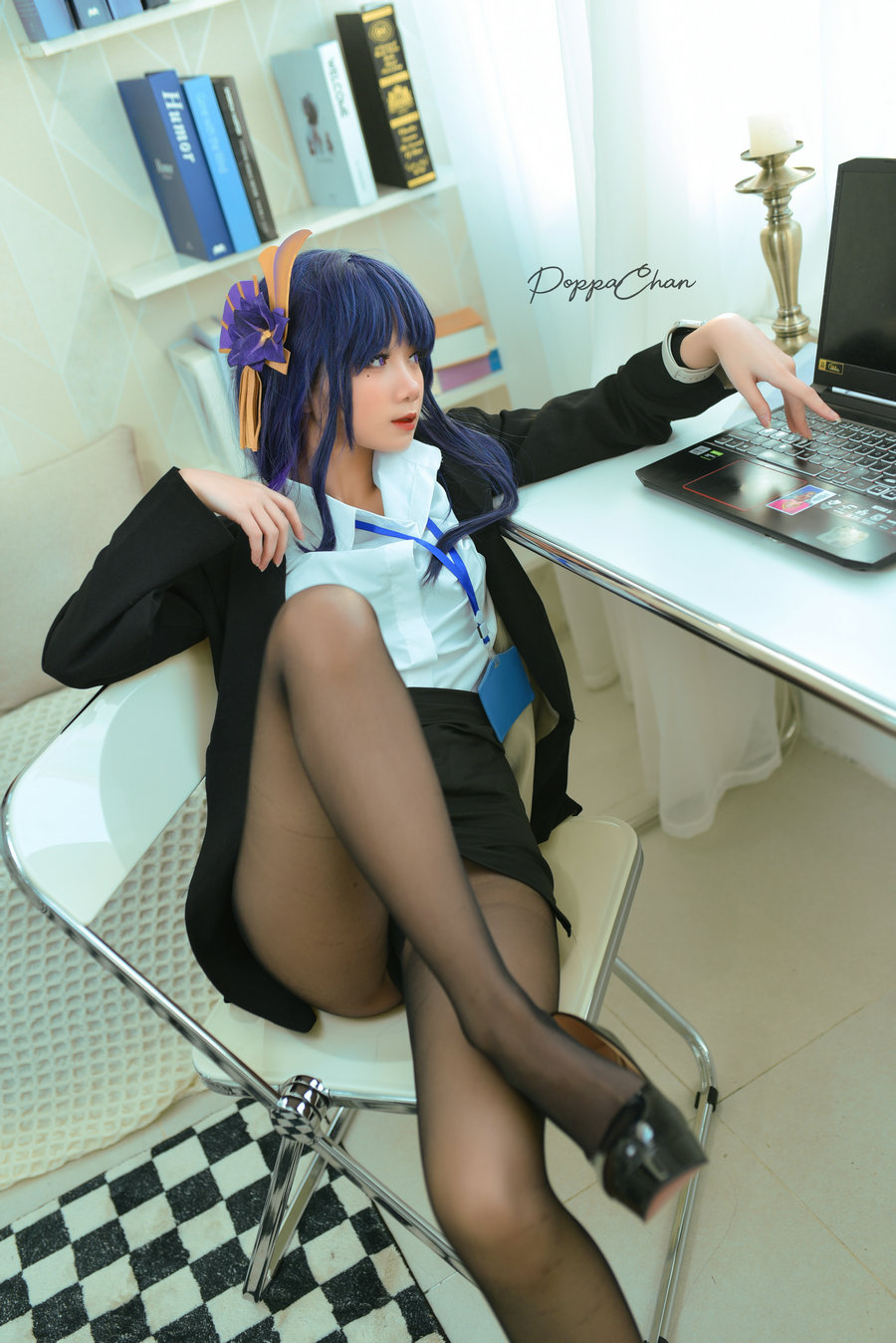 PoppaChan – Raiden Shogun Officer [25P3V-166MB]-优选资源网
