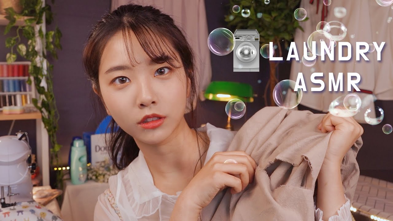Suna的快速洗衣店（熨衣服，补衣服，洗衣服）-ASMR Suna 꿀꿀선아-优选资源网