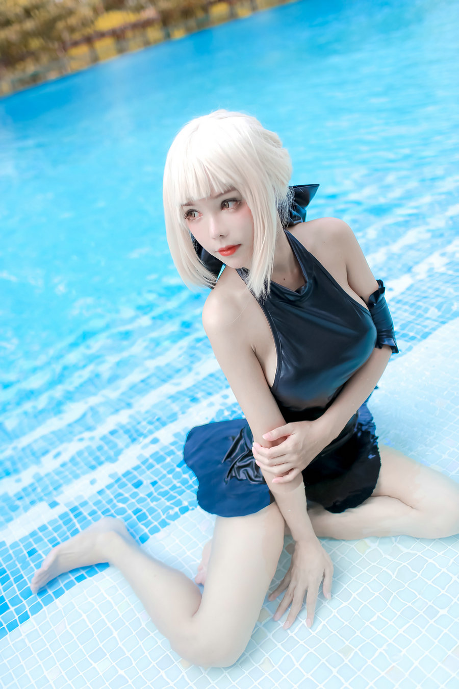 Kitkat Cosplay 9 – Saber Alter Swimsuit [29P-102MB]-优选资源网