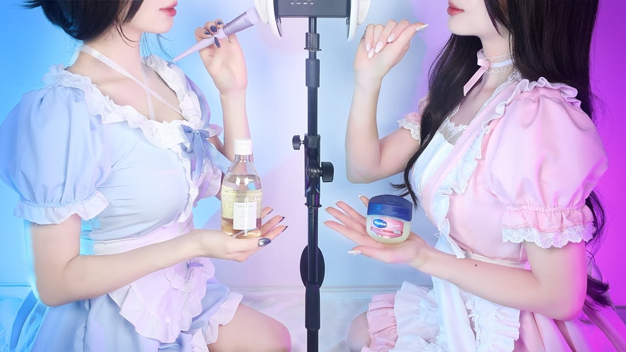 [Workt] 双胞胎女仆耳部按摩全套服务，带来极致舒适的按摩体验！-Workt ASMR-优选资源网