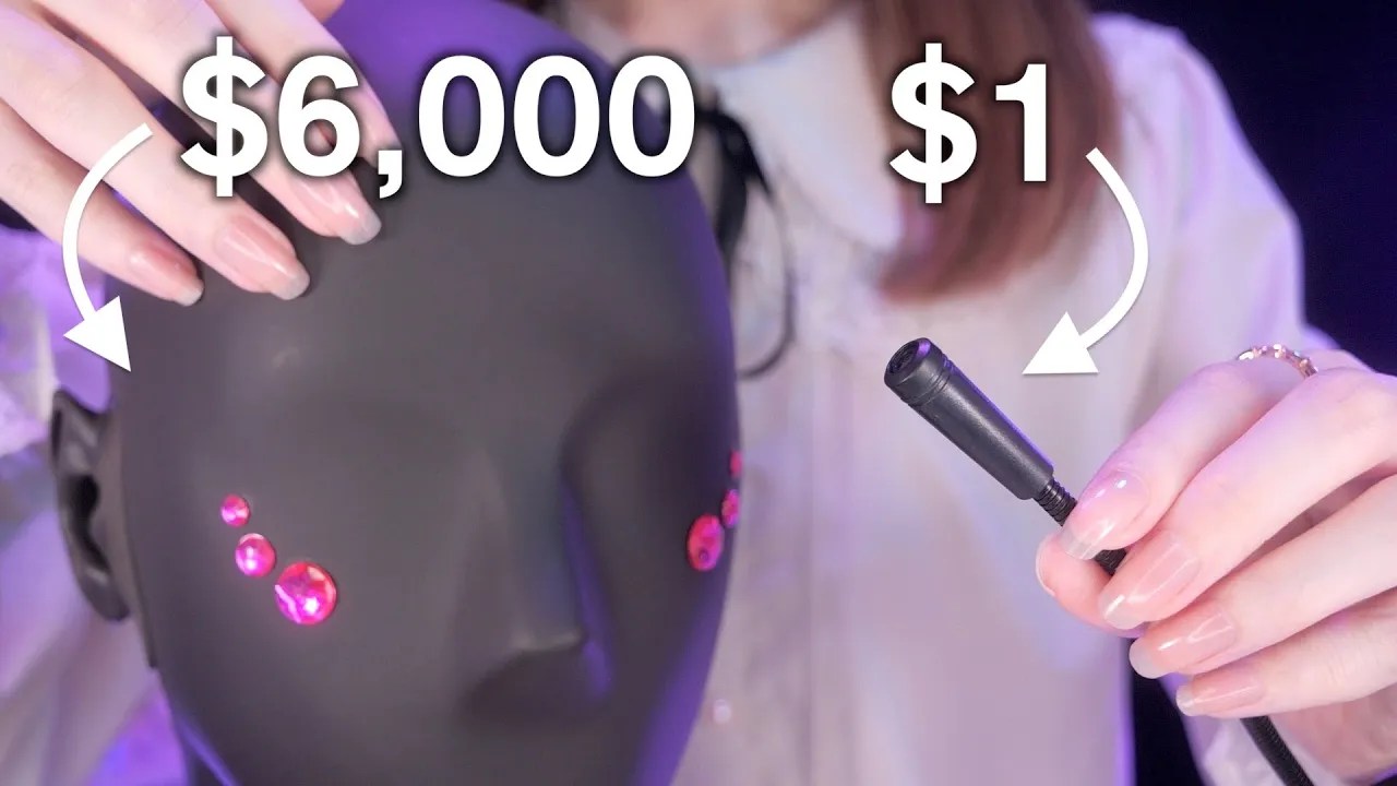 [Coromo Sara]1美元的麦克风 VS 6000美元的麦克风：哪一个能带给你刺痛？-Coromo Sara. ASMR-优选资源网