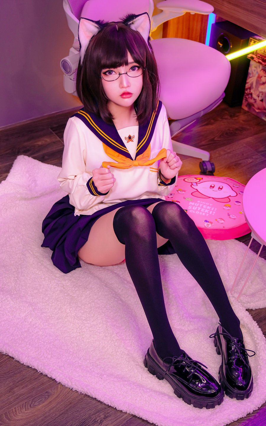 Coser小姐姐Potato Godzilla – OC Tatami neko-chan in Seifuku [16P-160MB]-优选资源网